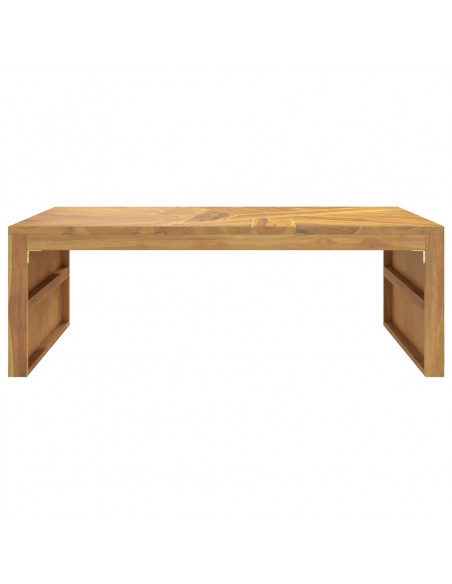 Tavolino da Salotto 110x60x38 cm in Legno Massello di Teak
