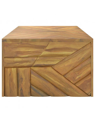 Tavolino da Salotto 110x60x38 cm in Legno Massello di Teak