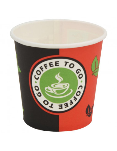 Tazze da Caffè in Carta con Coperchi 1000 pz 4oz 120 ml