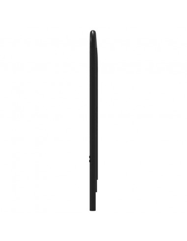 Testiera Rovere Marrone 190 cm in Acciaio e Truciolato