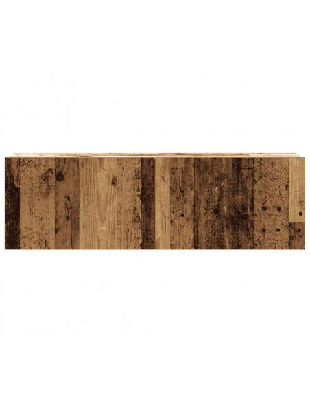 Mobili TV a Parete 3 pz Legno Antico 100x30x30 cm in Truciolato