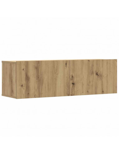 Mobili TV a Parete 3 pz Rovere 100x30x30 cm Truciolato