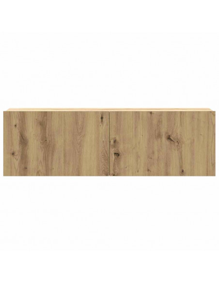 Mobili TV a Parete 3 pz Rovere 100x30x30 cm Truciolato