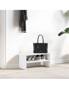 Scarpiera Impilabile Bianca 60x30x30,5 cm 2