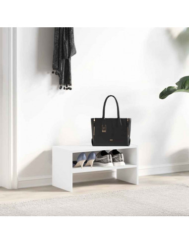Scarpiera Impilabile Bianca 60x30x30,5 cm