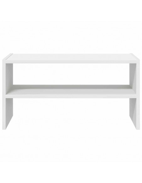Scarpiera Impilabile Bianca 60x30x30,5 cm