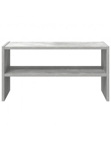 Scarpiera Impilabile Grigio Cemento 60x30x30,5 cm