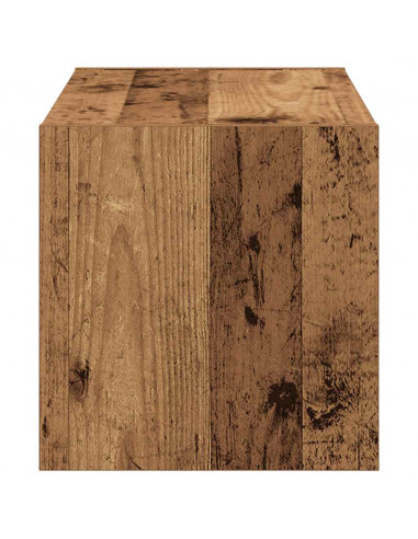 Scarpiera Impilabile Legno Antico 60x30x30,5 cm