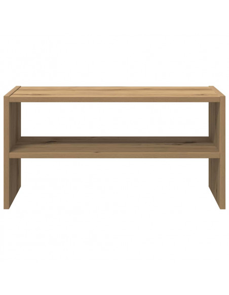Scarpiera Impilabile Rovere Artigianale 60x30x30,5 cm