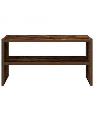 Scarpiera Impilabile Rovere Fumo 60x30x30,5 cm