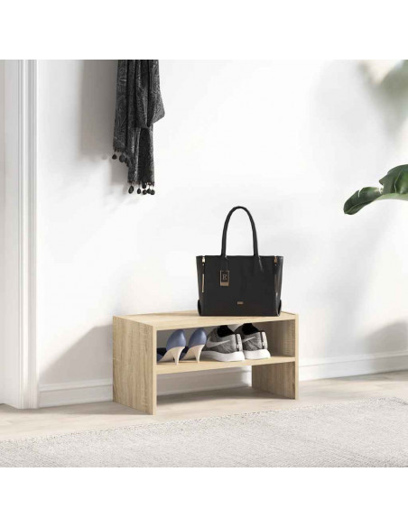 Scarpiera Impilabile Rovere Sonoma 60x30x30,5 cm