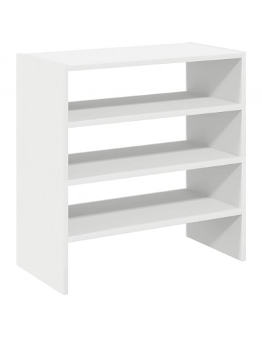 Scarpiere 2 pz Impilabili Bianche 60x30x30,5 cm