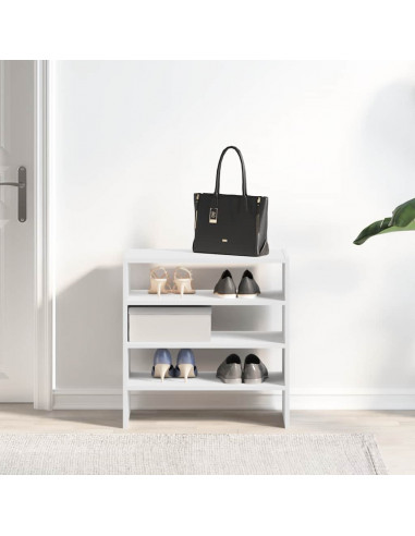 Scarpiere 2 pz Impilabili Bianche 60x30x30,5 cm