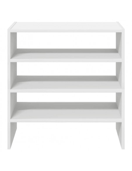 Scarpiere 2 pz Impilabili Bianche 60x30x30,5 cm
