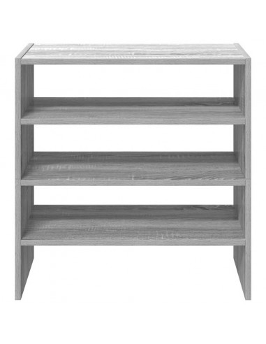 Scarpiere 2 pz Impilabili Grigio Sonoma 60x30x30,5 cm