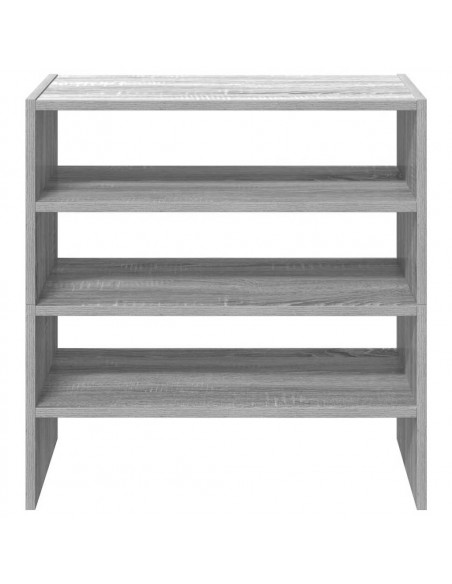 Scarpiere 2 pz Impilabili Grigio Sonoma 60x30x30,5 cm