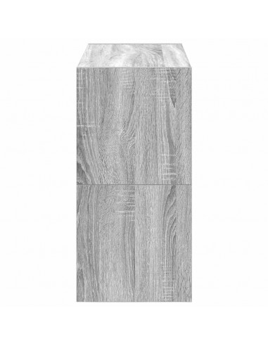 Scarpiere 2 pz Impilabili Grigio Sonoma 60x30x30,5 cm