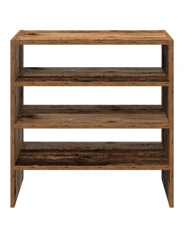 Scarpiere 2 pz Impilabili Legno Antico 60x30x30,5 cm
