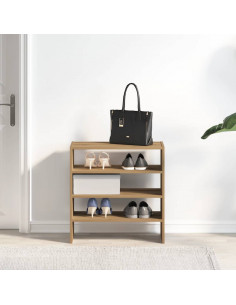 Scarpiere 2 pz Impilabili Rovere Artigianale 60x30x30,5 cm 2