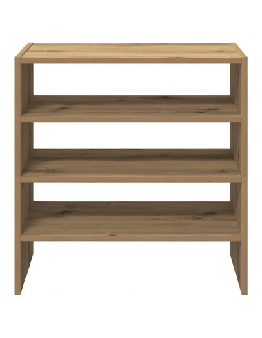 Scarpiere 2 pz Impilabili Rovere Artigianale 60x30x30,5 cm