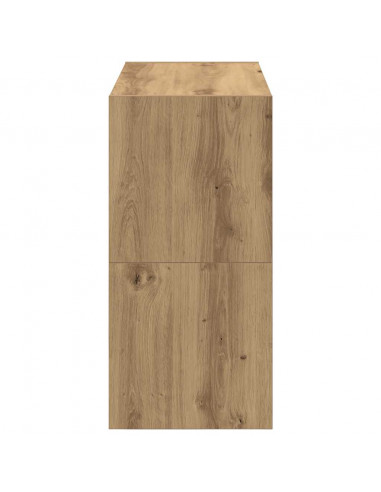 Scarpiere 2 pz Impilabili Rovere Artigianale 60x30x30,5 cm