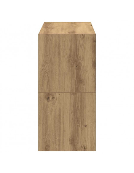 Scarpiere 2 pz Impilabili Rovere Artigianale 60x30x30,5 cm