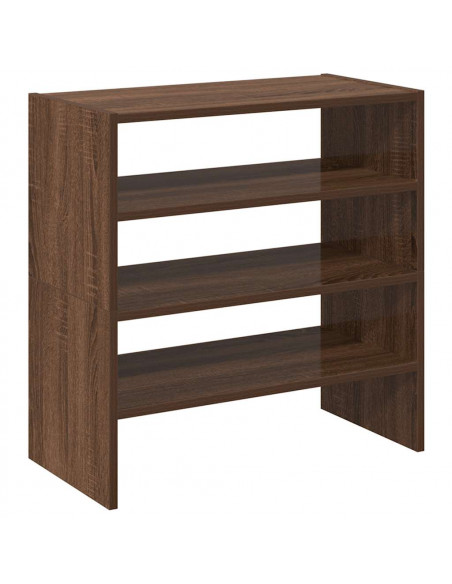 Scarpiere 2 pz Impilabili Rovere Marrone 60x30x30,5 cm
