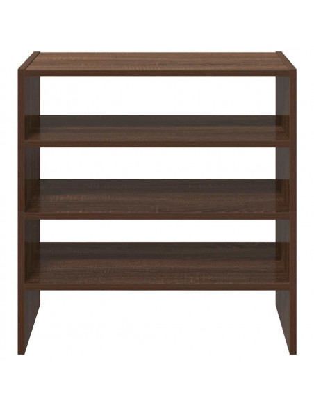Scarpiere 2 pz Impilabili Rovere Marrone 60x30x30,5 cm