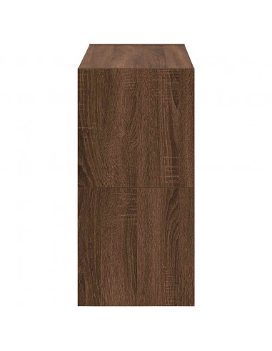 Scarpiere 2 pz Impilabili Rovere Marrone 60x30x30,5 cm