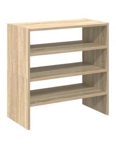 Scarpiere 2 pz Impilabili Rovere Sonoma 60x30x30,5 cm