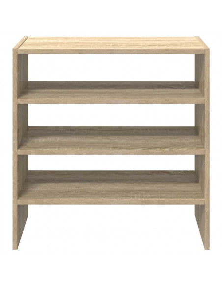 Scarpiere 2 pz Impilabili Rovere Sonoma 60x30x30,5 cm
