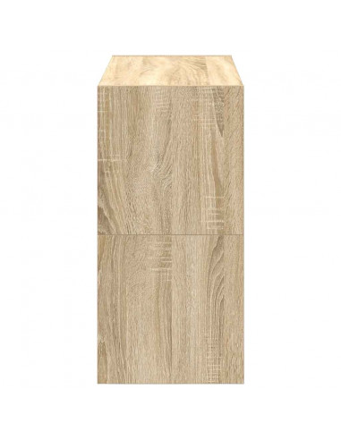 Scarpiere 2 pz Impilabili Rovere Sonoma 60x30x30,5 cm