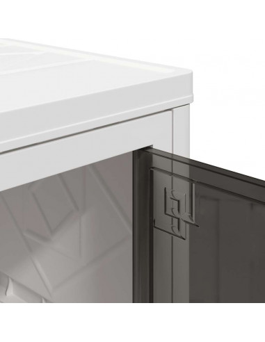 Scatola Portaoggetti con Ruote 3 Livelli 28 L 48,5x29,5x86 cm