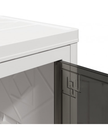 Scatola Portaoggetti con Ruote 4 Livelli 28 L 48,5x29,5x112,5cm