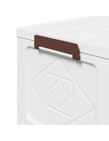 Scatola Portaoggetti con Ruote 4 Livelli 75 L 65x40x145 cm