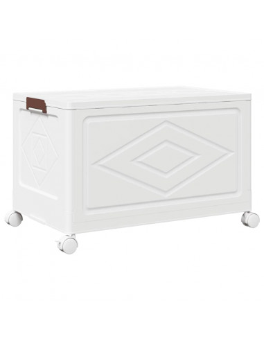 Scatola Portaoggetti Impilabile con Ruote 75 L 65x40x41,5 cm