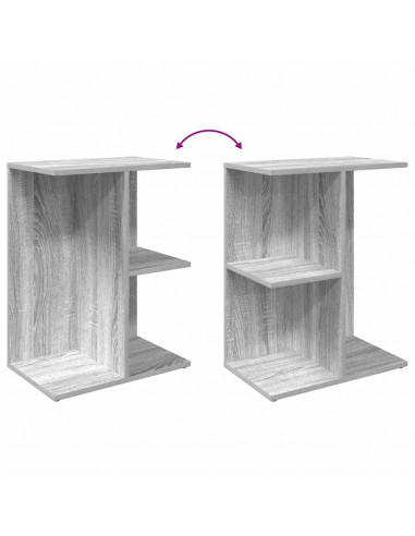 Comodini 2 pz Grigio Sonoma 46,5x29x61 cm in Legno Multistrato