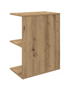 Comodini 2 pz Rovere Artigianale 46,5x29x61cm Legno Multistrato