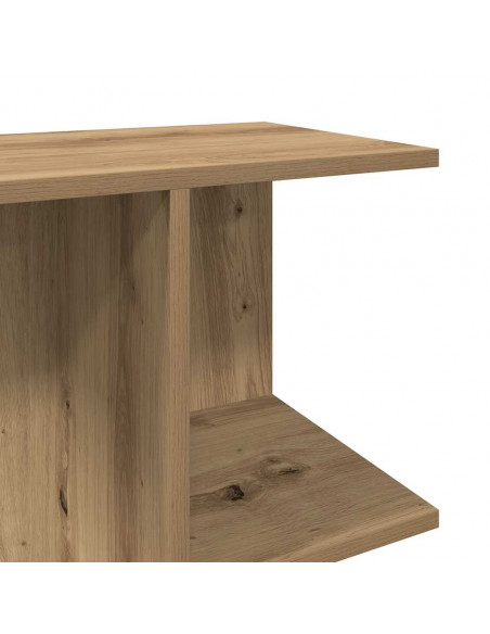 Comodini 2 pz Rovere Artigianale 46,5x29x61cm Legno Multistrato