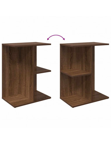 Comodini 2 pz Rovere Marrone 46,5x29x61 cm in Legno Multistrato