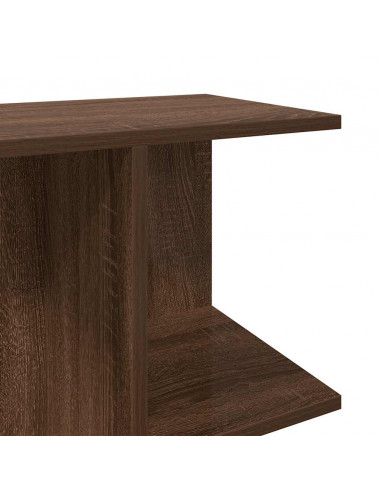 Comodini 2 pz Rovere Marrone 46,5x29x61 cm in Legno Multistrato