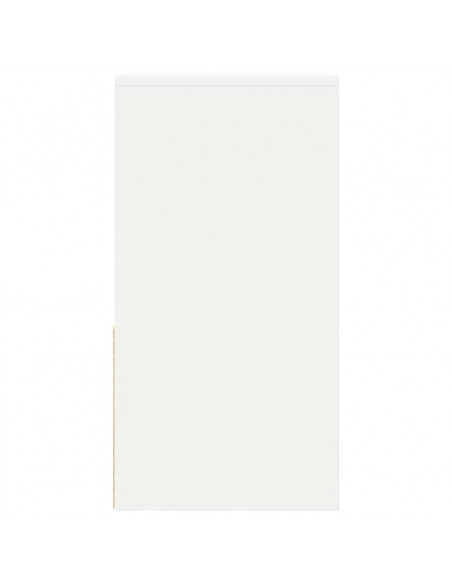 Comodini con Cassetto 2 pz Bianchi 35x34x66,5 cm