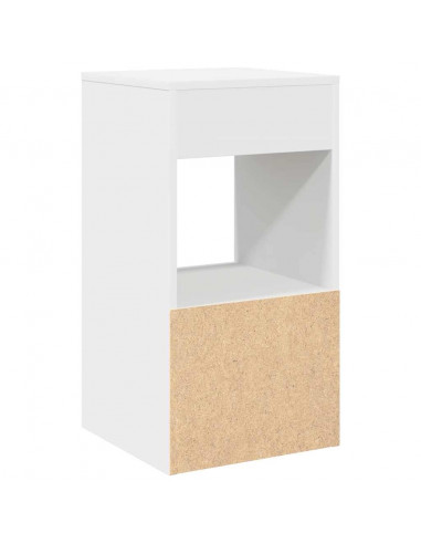 Comodini con Cassetto 2 pz Bianchi 35x34x66,5 cm