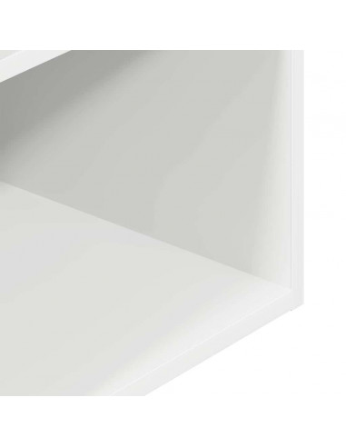 Comodini con Cassetto 2 pz Bianchi 35x34x66,5 cm