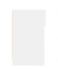 Comodini con Cassetto 2 pz Bianco 20x36x60 cm