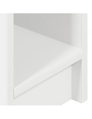 Comodini con Cassetto 2 pz Bianco 20x36x60 cm