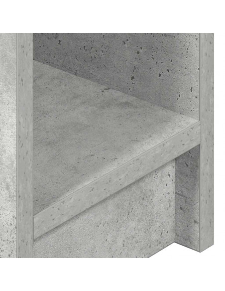 Comodini con Cassetto 2 pz Grigio Cemento 20x36x60 cm
