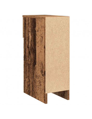 Comodini con Cassetto 2 pz in Legno Antico 20x36x60 cm