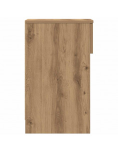 Comodini con Cassetto 2 pz Rovere Artigianale 20x36x60 cm