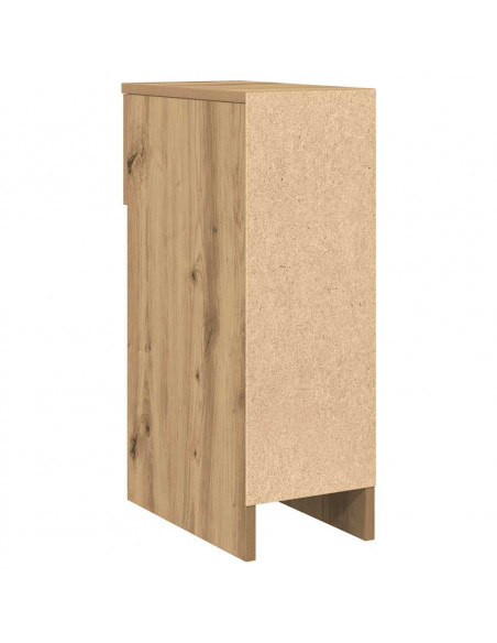 Comodini con Cassetto 2 pz Rovere Artigianale 20x36x60 cm